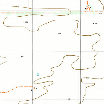 nswtopo 7127-4-S MULCRA SOUTH digital map