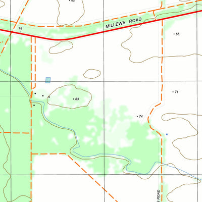 nswtopo 7129-2-S MERINGUR SOUTH digital map