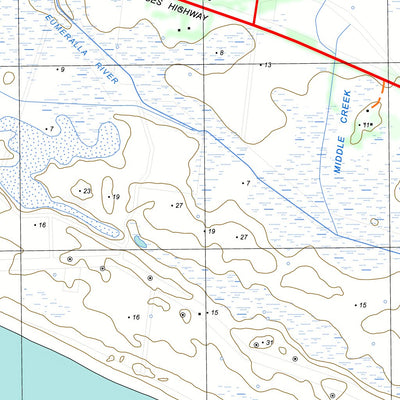 nswtopo 7221-2-N CODRINGTON NORTH digital map