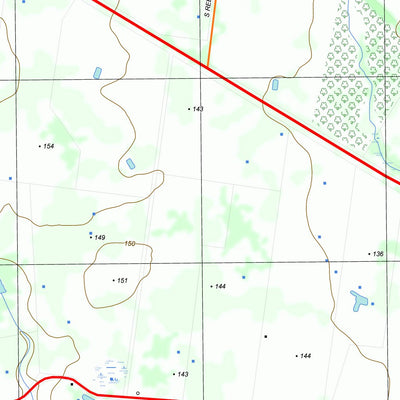 nswtopo 7222-1-S WANNON SOUTH digital map