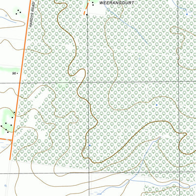 nswtopo 7222-2-S BRANXHOLME SOUTH digital map
