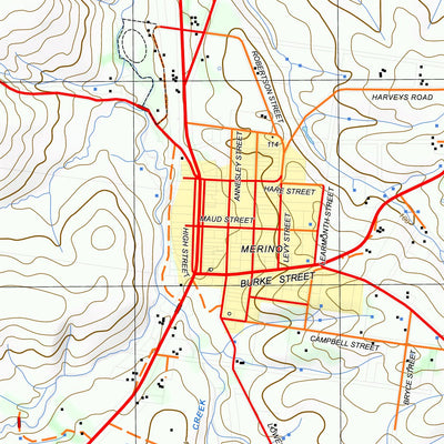 nswtopo 7222-4-S COLERAINE SOUTH digital map