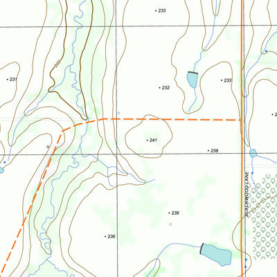 nswtopo 7223-3-N NAREEN NORTH digital map