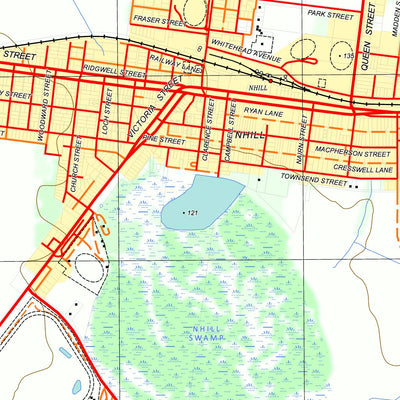 nswtopo 7225-3-N NHILL NORTH digital map