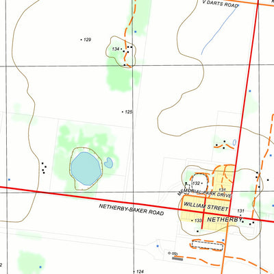 nswtopo 7225-4-N NETHERBY NORTH digital map