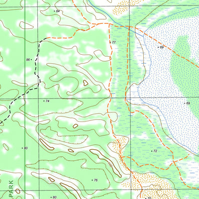 nswtopo 7226-1-S BURR SOUTH digital map
