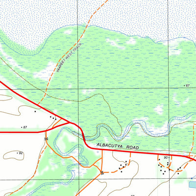nswtopo 7226-2-N ALBACUTYA NORTH digital map