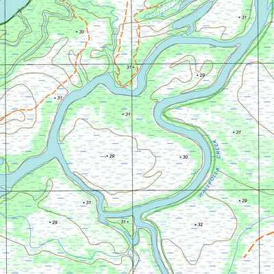 nswtopo 7229-4-S WALLPOLLA SOUTH digital map