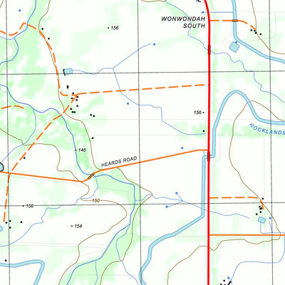 nswtopo 7324-3-S WONWONDAH SOUTH digital map