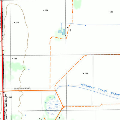 nswtopo 7324-4-N HORSHAM NORTH digital map