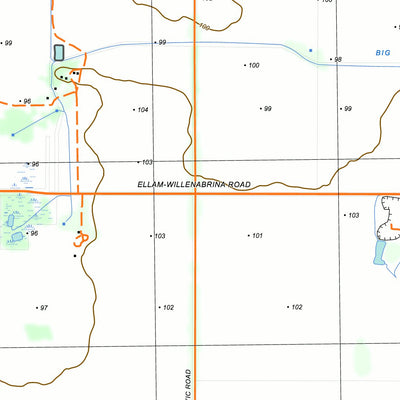 nswtopo 7325-4-N WILLENABRINA NORTH digital map
