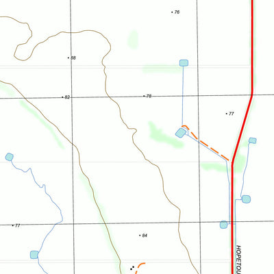 nswtopo 7326-1-S HOPETOUN SOUTH digital map