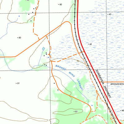 nswtopo 7327-1-S OUYEN SOUTH digital map