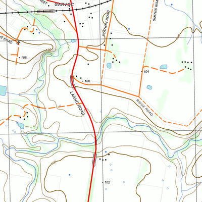 nswtopo 7421-2-N GARVOC NORTH digital map