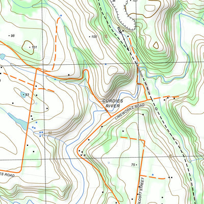 nswtopo 7421-2-S GARVOC SOUTH digital map