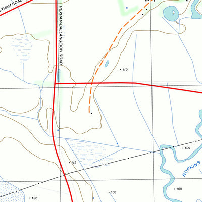 nswtopo 7421-4-N ELLERSLIE NORTH digital map