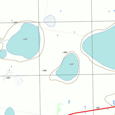 nswtopo 7422-4-N WILLAURA NORTH digital map