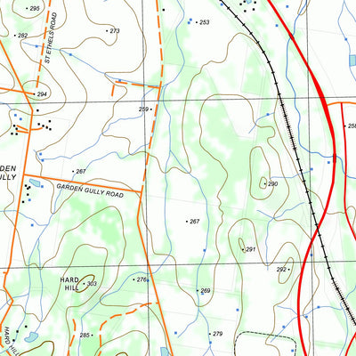 nswtopo 7423-1-S STAWELL SOUTH digital map