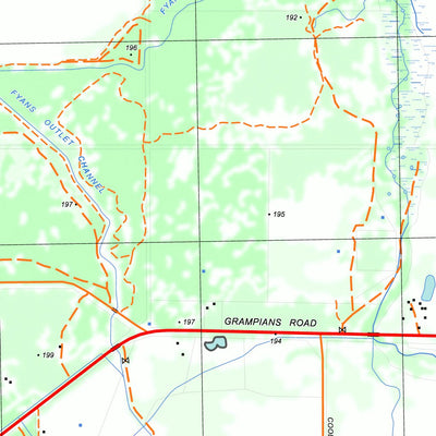 nswtopo 7423-4-N FYANS NORTH digital map