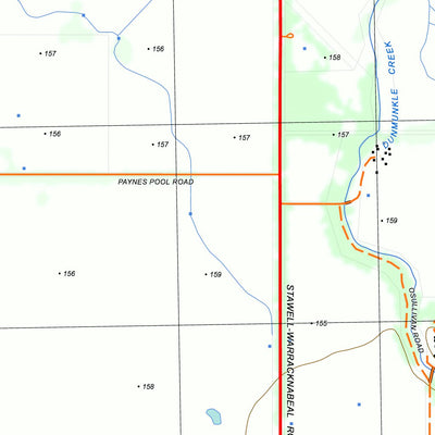 nswtopo 7424-3-N GLENORCHY NORTH digital map