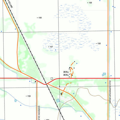 nswtopo 7424-3-N GLENORCHY NORTH digital map