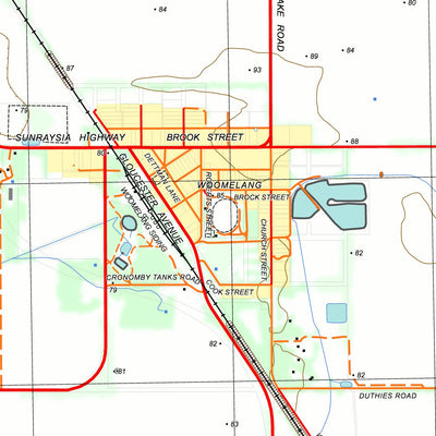 nswtopo 7426-4-S LASCELLES SOUTH digital map