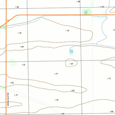 nswtopo 7427-3-S NANDALY SOUTH digital map