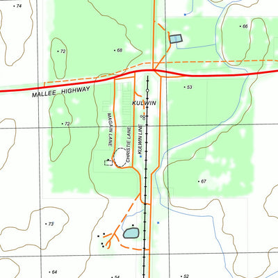 nswtopo 7427-4-N KULWIN NORTH digital map