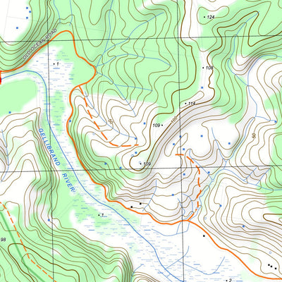 nswtopo 7520-4-S PRINCETOWN SOUTH digital map