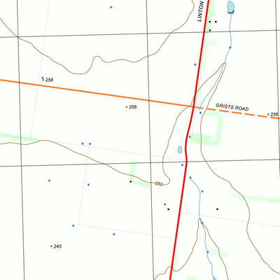 nswtopo 7522-2-N LISMORE NORTH digital map