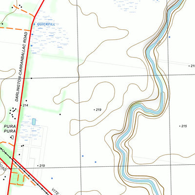 nswtopo 7522-3-N DERRINALLUM NORTH digital map