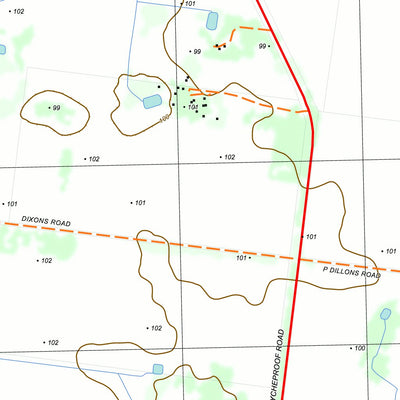 nswtopo 7525-4-N WYCHEPROOF NORTH digital map