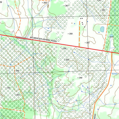 nswtopo 7622-2-N MERCER NORTH digital map