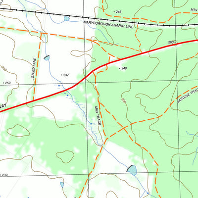 nswtopo 7623-4-N MARYBOROUGH NORTH digital map