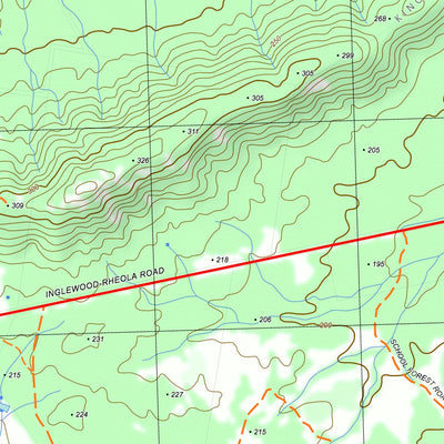 nswtopo 7624-1-N INGLEWOOD NORTH digital map