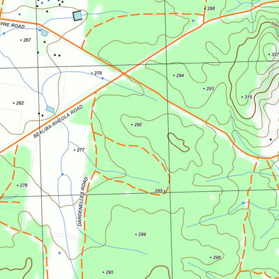 nswtopo 7624-4-S RHEOLA SOUTH digital map