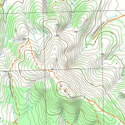 nswtopo 7624-4-S RHEOLA SOUTH digital map