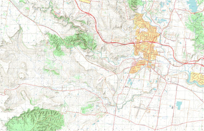 nswtopo 7722-1-S BACCHUS MARSH SOUTH digital map
