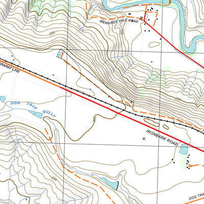 nswtopo 7722-1-S BACCHUS MARSH SOUTH digital map