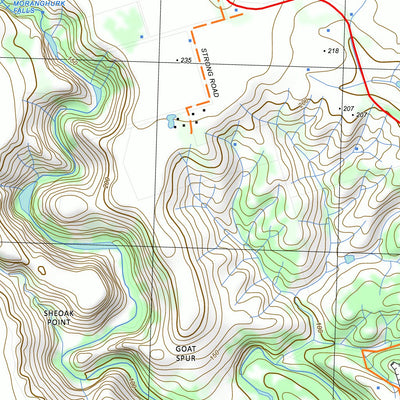 nswtopo 7722-3-S MEREDITH SOUTH digital map