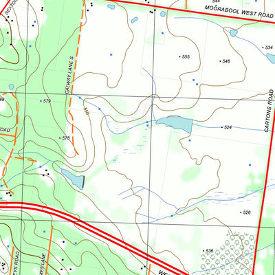 nswtopo 7722-4-N BALLAN NORTH digital map