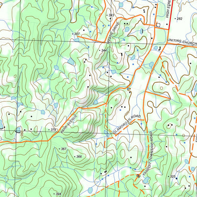 nswtopo 7723-4-S CASTLEMAINE SOUTH digital map
