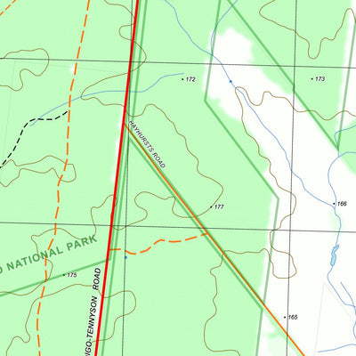 nswtopo 7724-1-N HUNTLY NORTH digital map