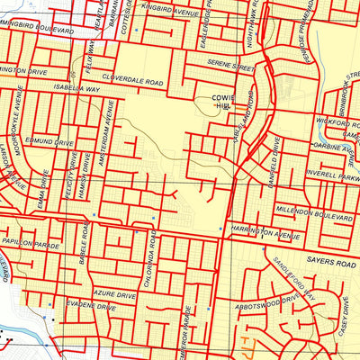 nswtopo 7822-3-N WERRIBEE NORTH digital map