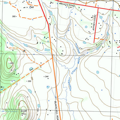 nswtopo 7822-4-N SUNBURY NORTH digital map