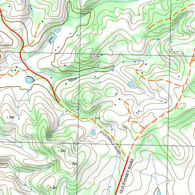 nswtopo 7823-2-S KILMORE SOUTH digital map