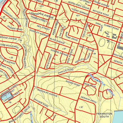 nswtopo 7921-4-S FRANKSTON SOUTH digital map