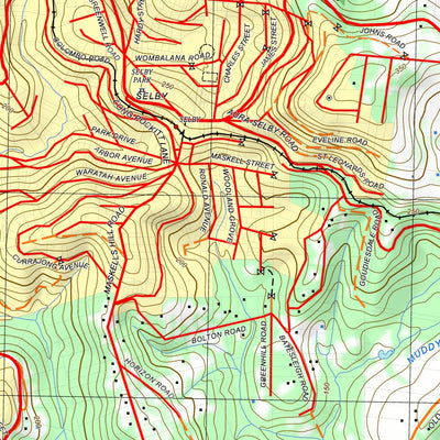 nswtopo 7922-2-S MONBULK SOUTH digital map