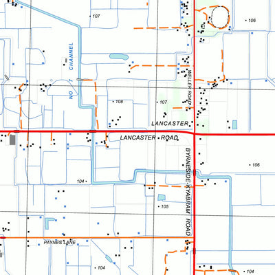 nswtopo 7925-3-N KYABRAM NORTH digital map