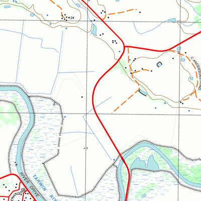 nswtopo 8020-1-S TARWIN SOUTH digital map